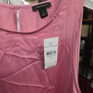 Ann Taylor Rose Sleeveless Blouse